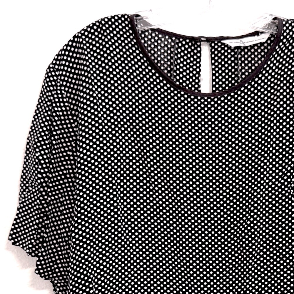 Plus Size Polka Dot Blouse, Studio A Adrian Jordon